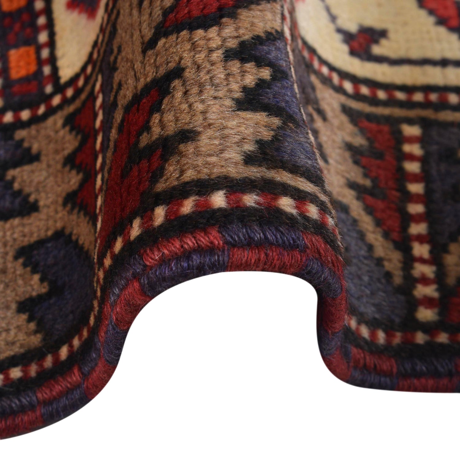 Handmade Prayer Rug 2' 9" x 4' 9" ft / 85 x 144 cm - B15639