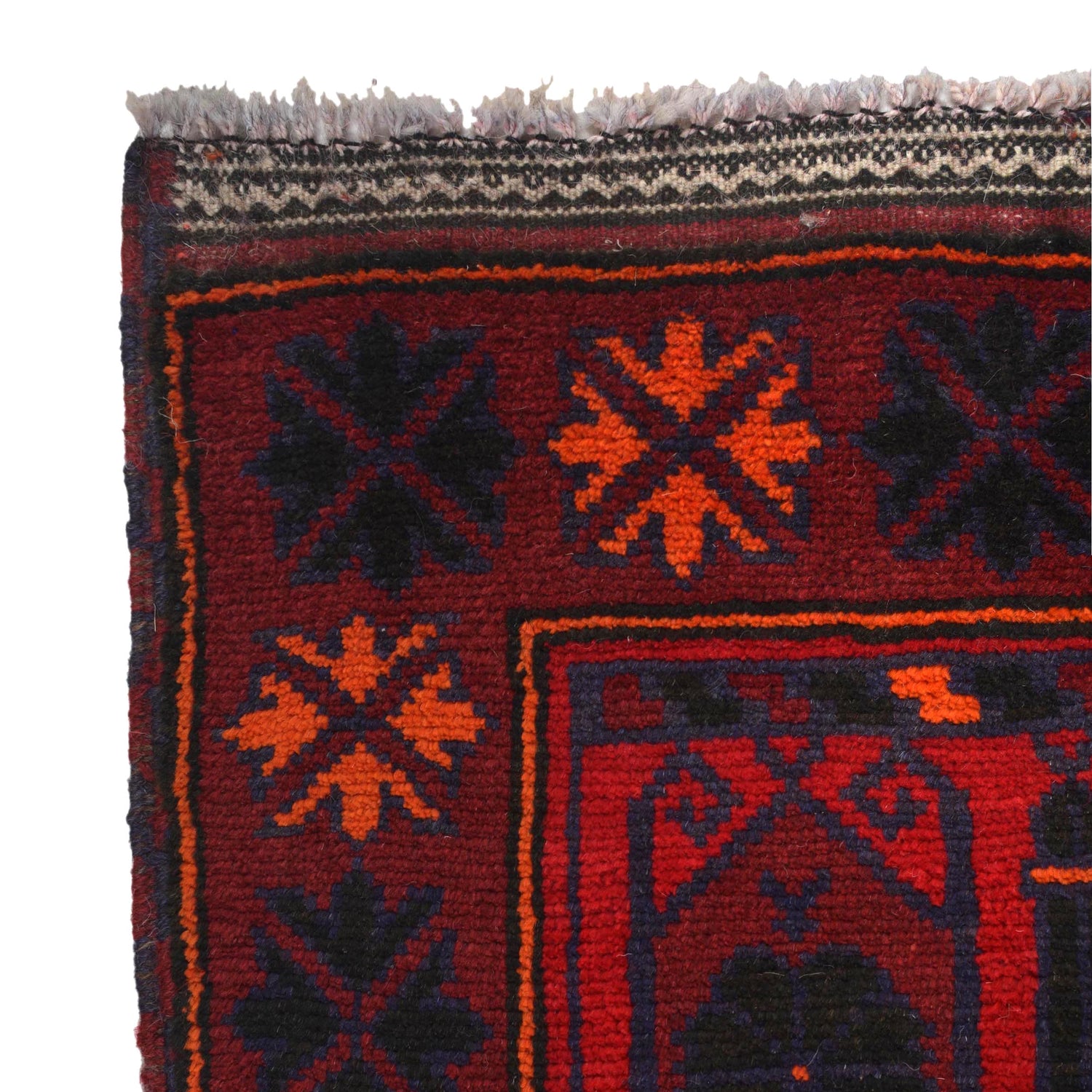 Handmade Prayer Rug 2' 11" x 5' 1" ft / 89 x 154 cm - B15646