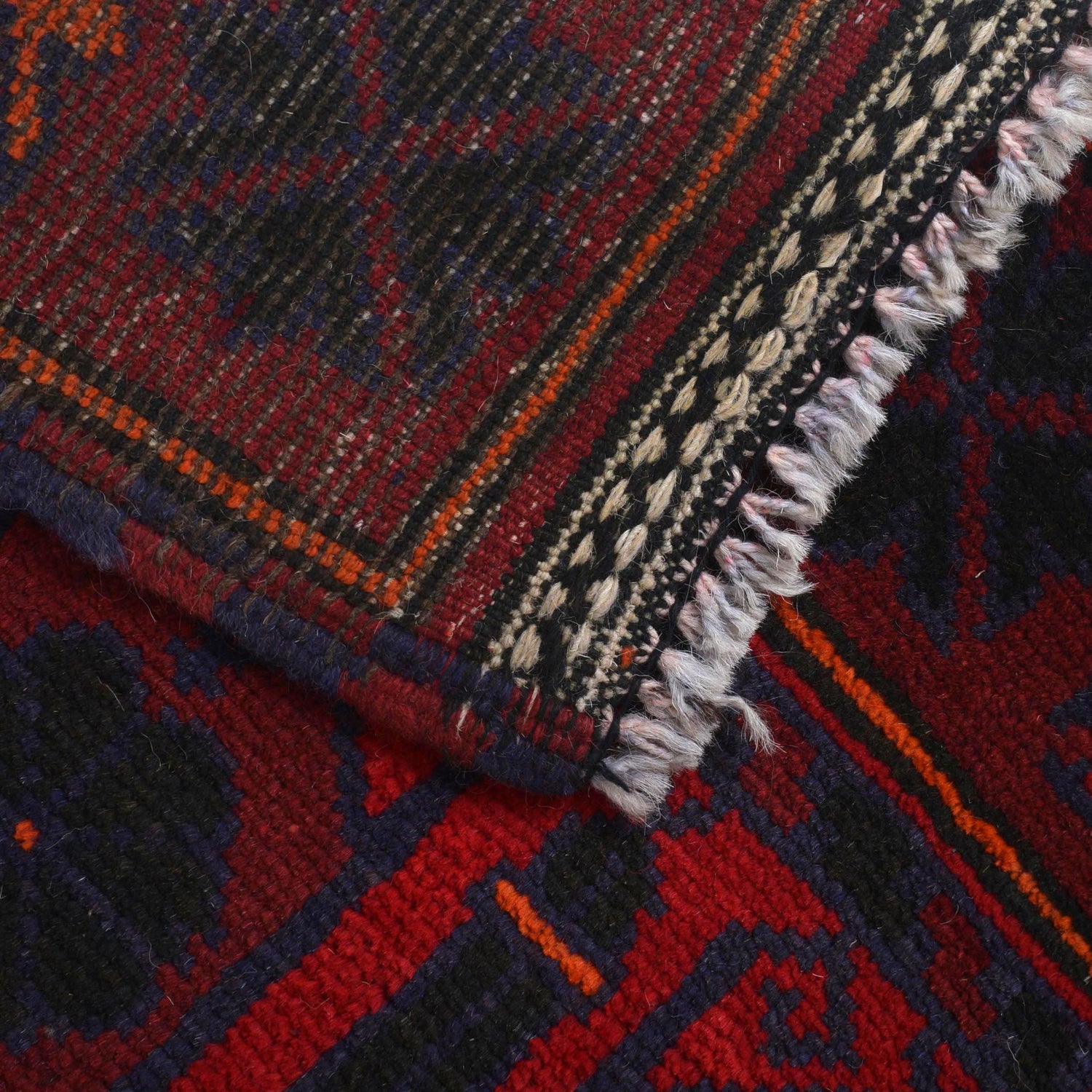 Handmade Prayer Rug 2' 11" x 5' 1" ft / 89 x 154 cm - B15646