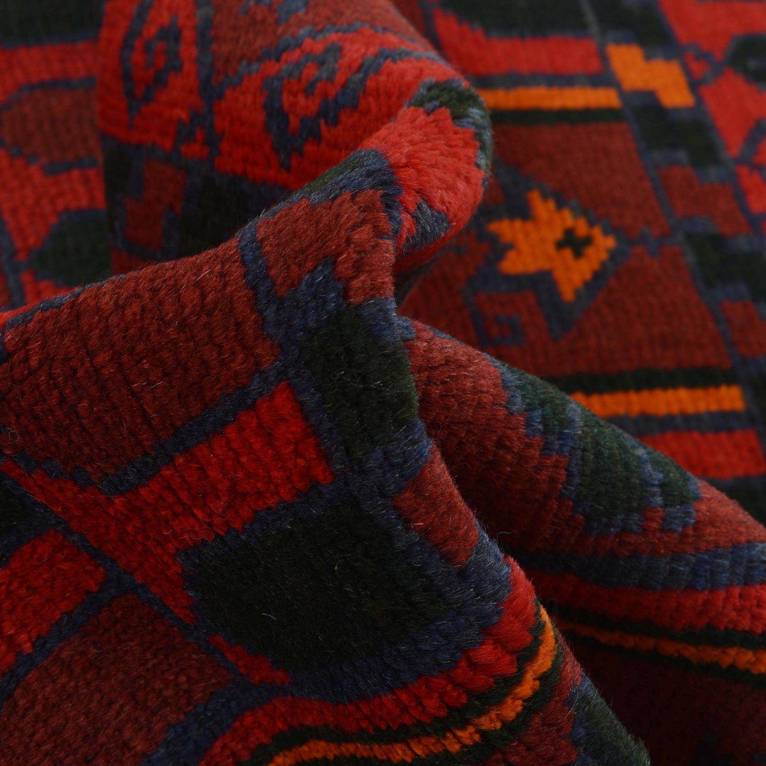 Handmade Prayer Rug 2' 11" x 5' 1" ft / 89 x 154 cm - B15646