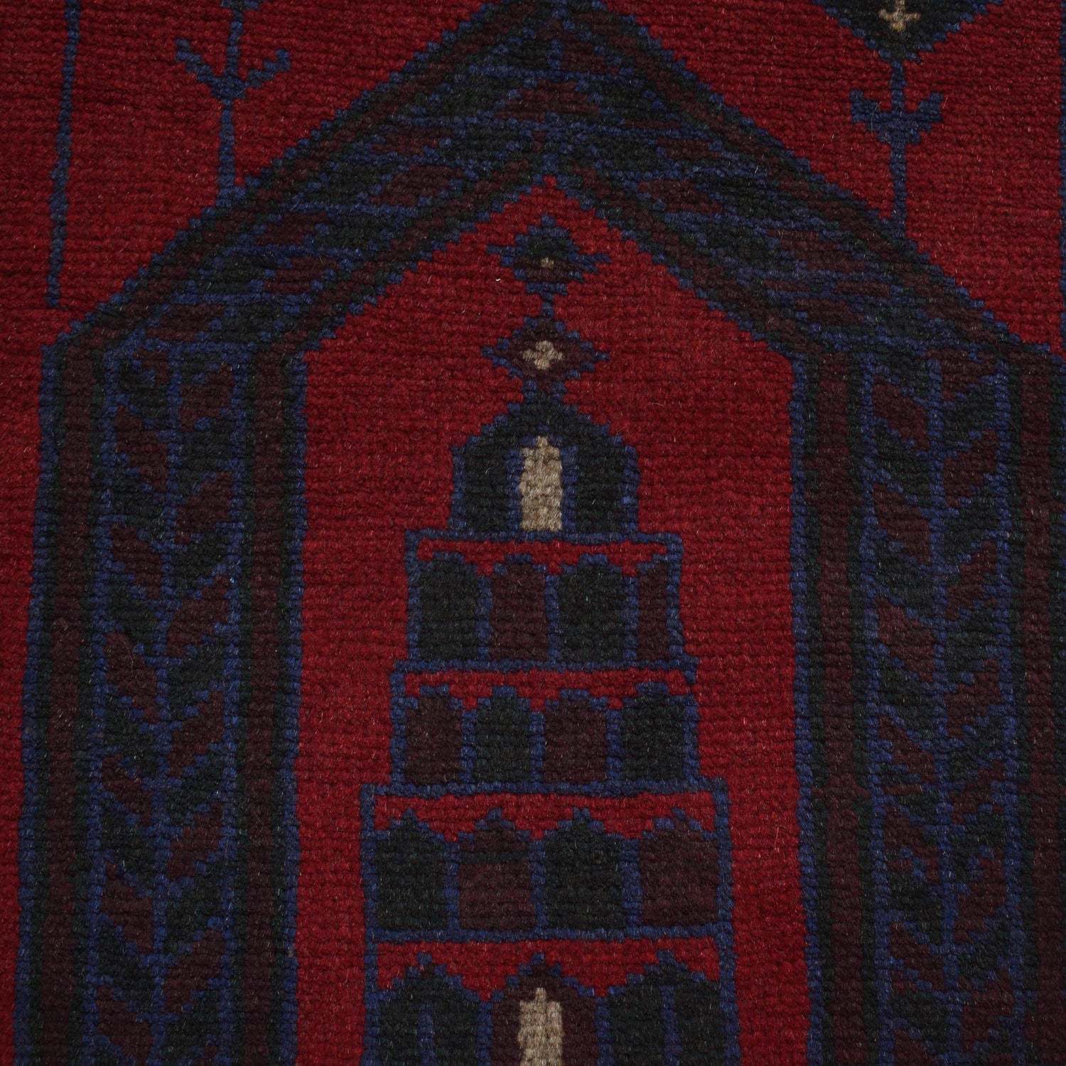 Handmade Prayer Rug 2' 7" x 4' 8" ft / 80 x 141 cm - B15731