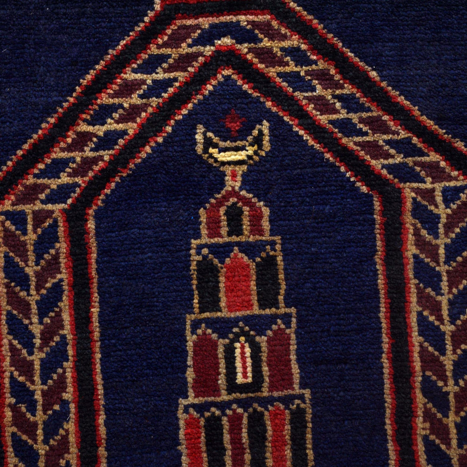 Small Prayer Carpet 3' 3" x 4' 11" ft / 100 x 150 cm - B16043