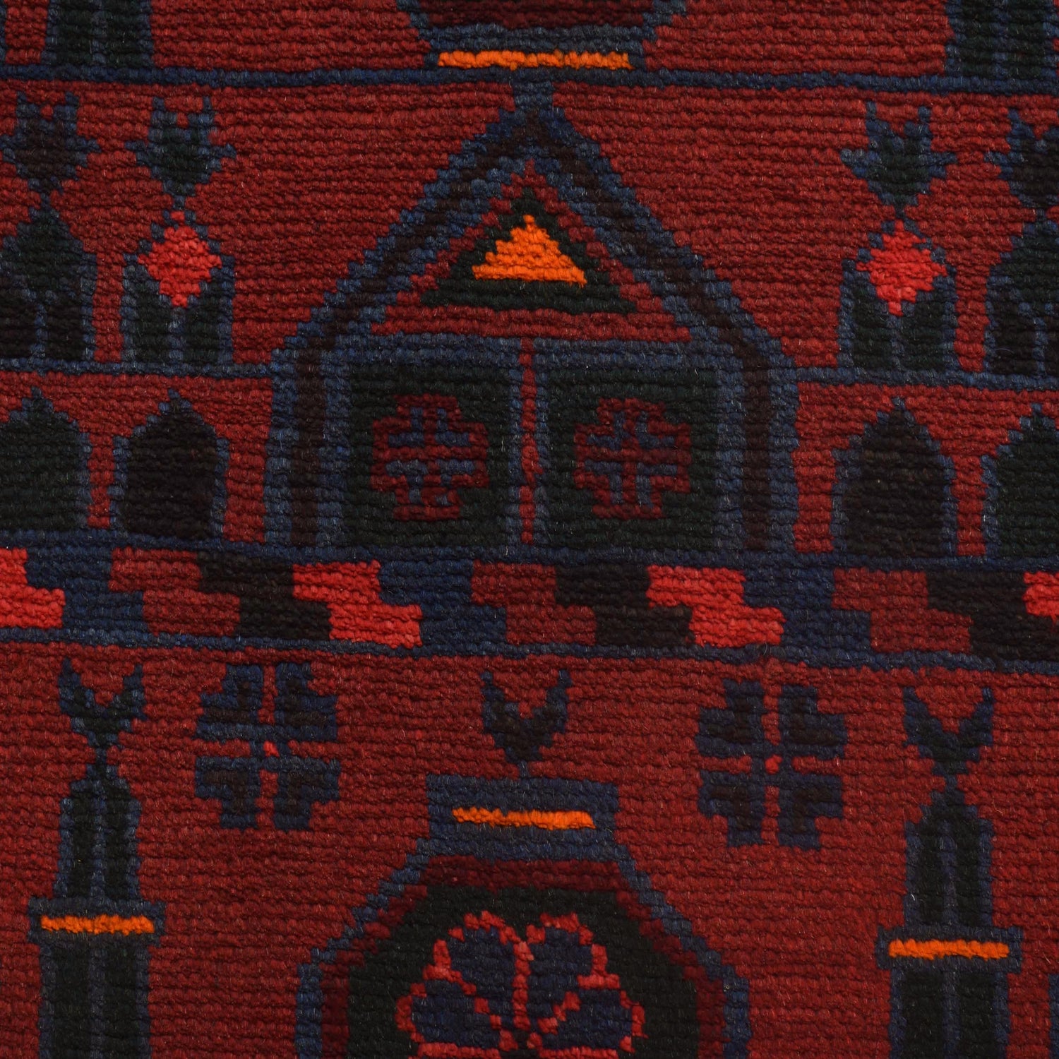 Handmade Prayer Rug 2' 11" x 4' 8" ft / 90 x 142 cm - B16049