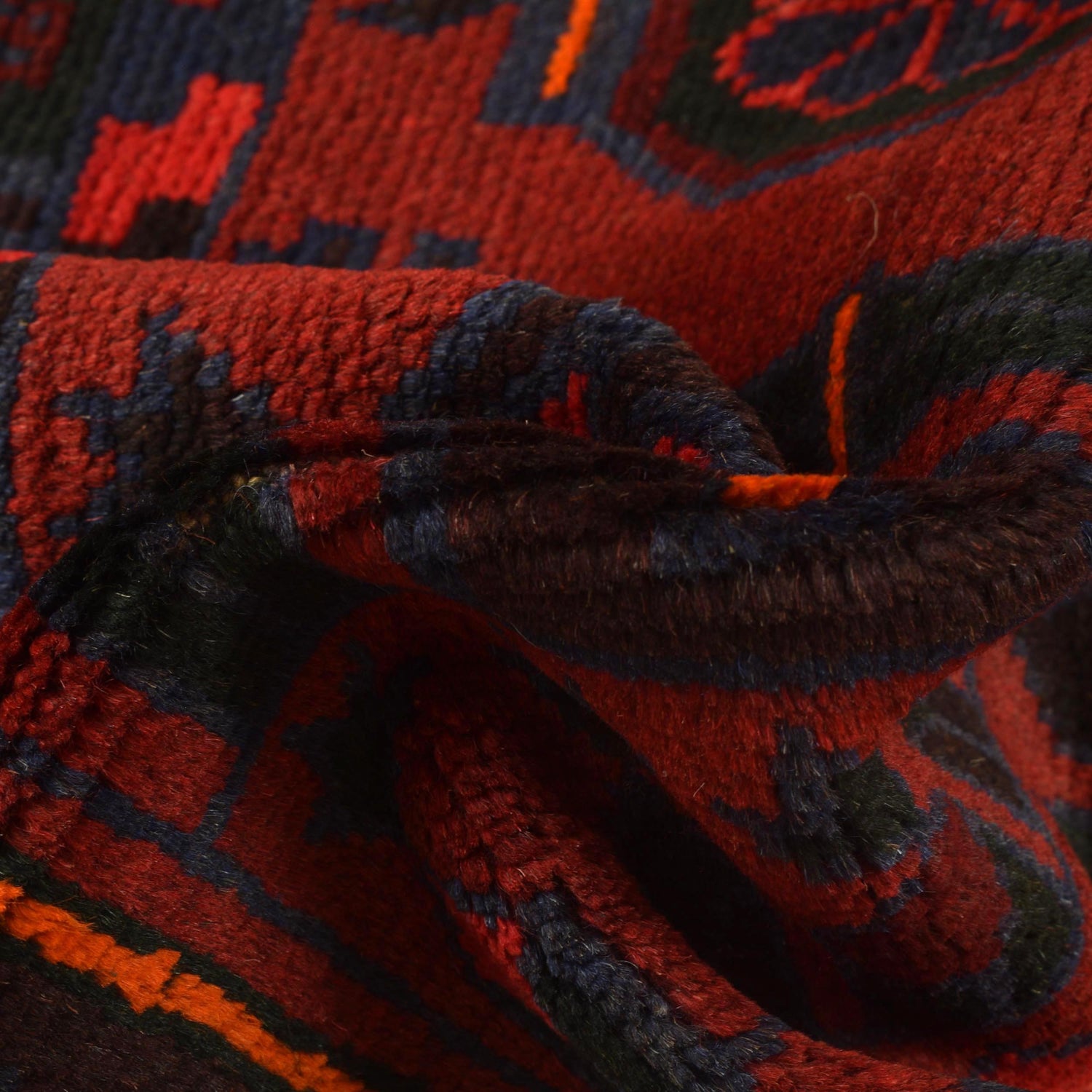 Handmade Prayer Rug 2' 11" x 4' 8" ft / 90 x 142 cm - B16049