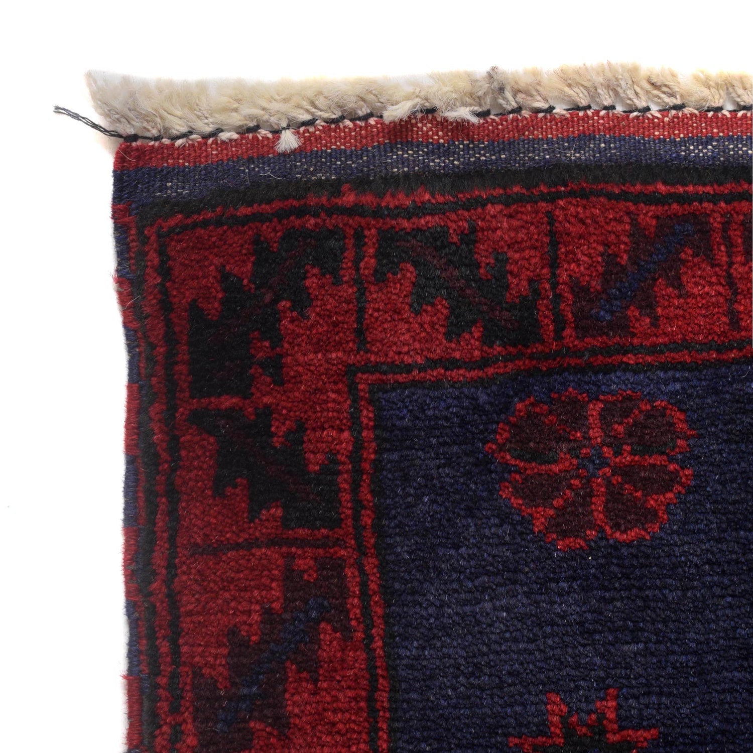 Navy Blue Baluchi Rug 2' 12" x 4' 2" ft / 91 x 126 cm - No. B16088