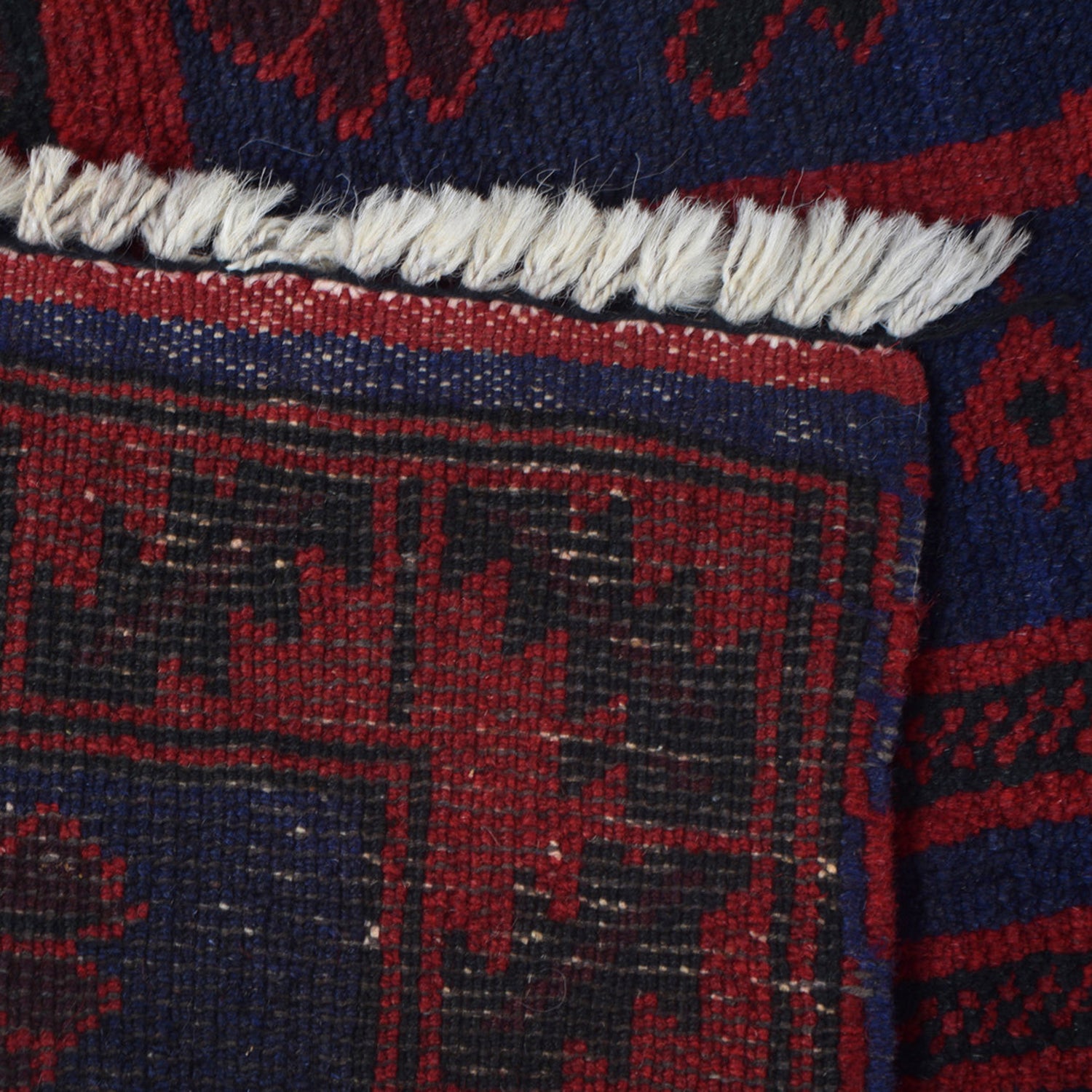 Navy Blue Baluchi Rug 2' 12" x 4' 2" ft / 91 x 126 cm - No. B16088