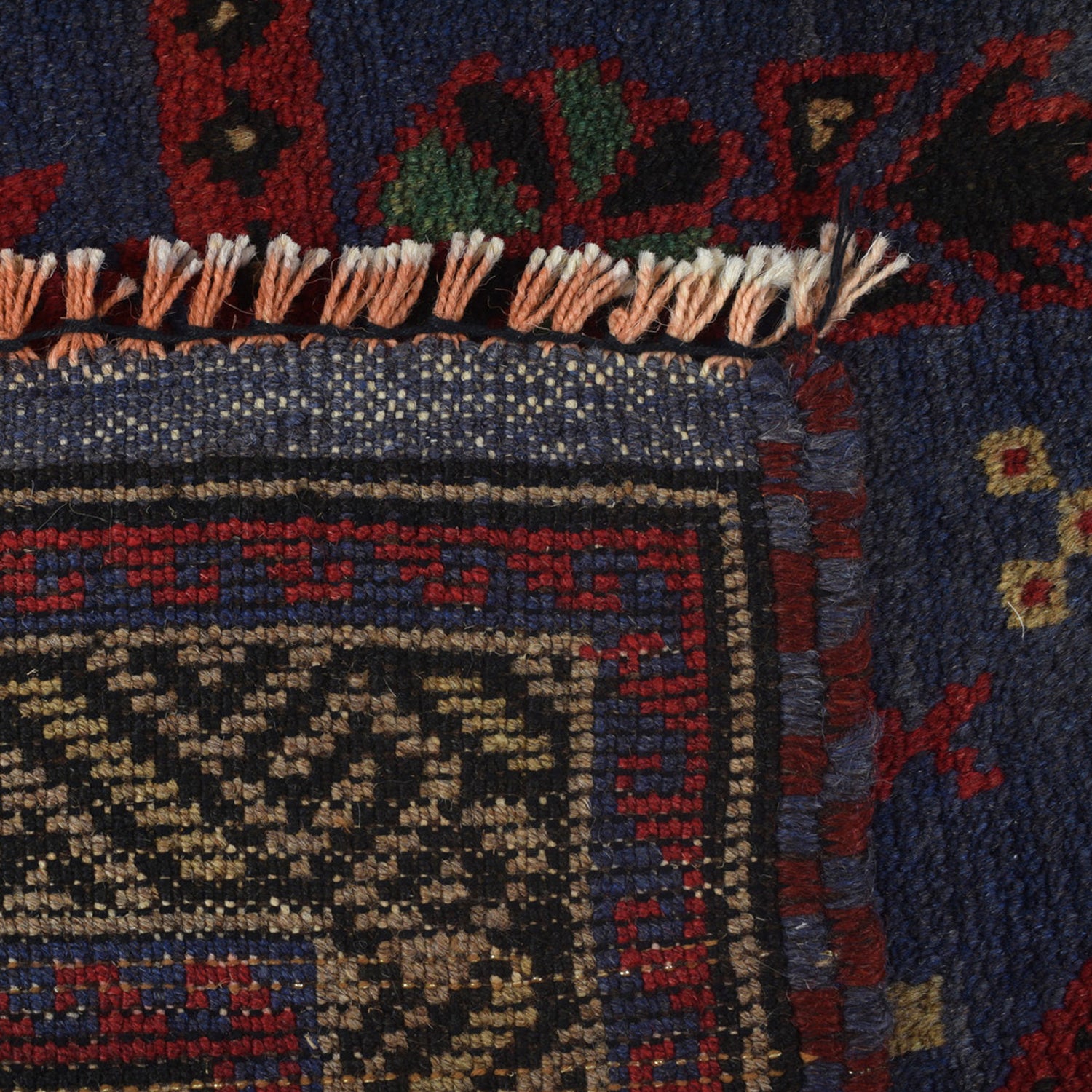 Dark Blue Baluchi Rug 2' 8" x 4' 7" ft / 82 x 140 cm - No. B16090