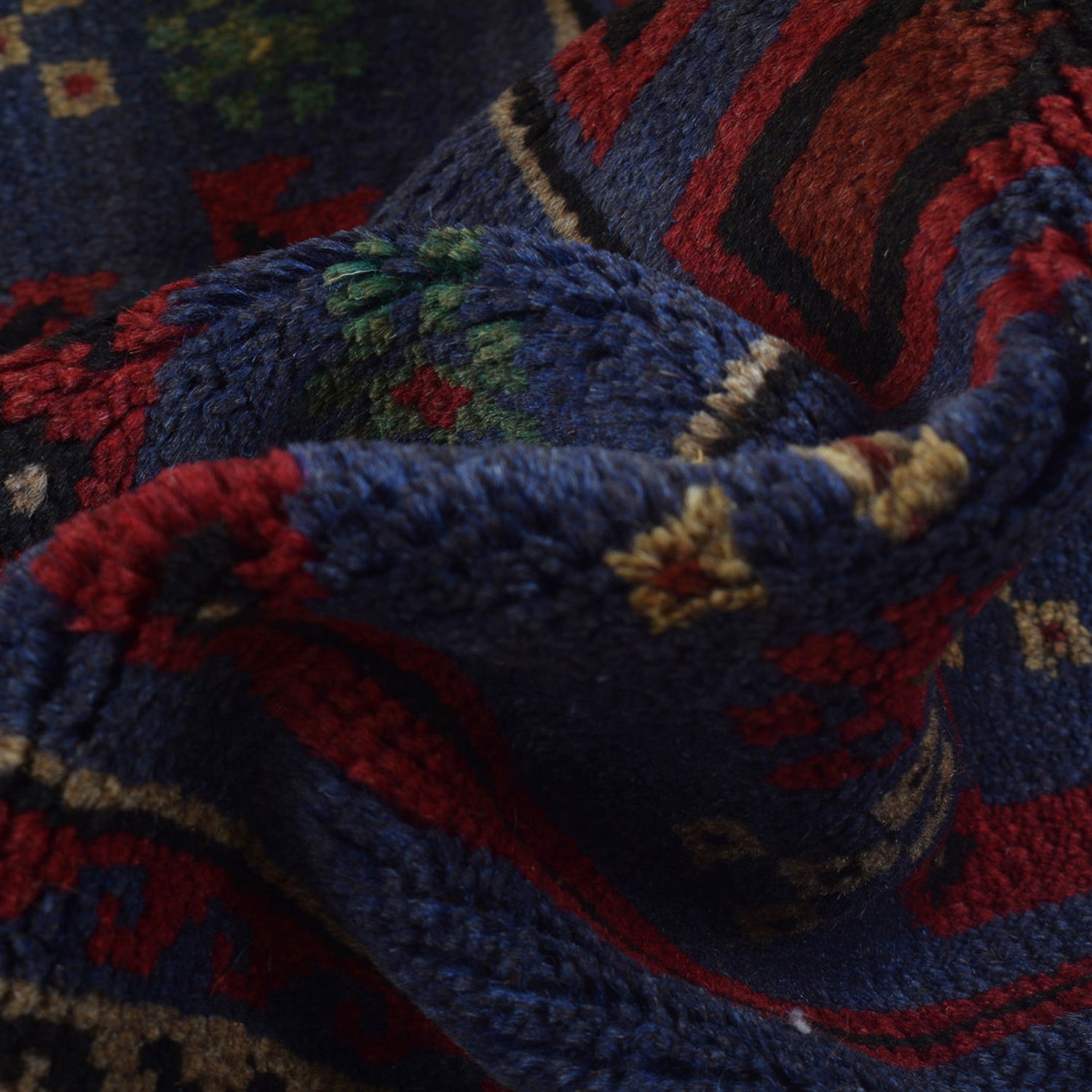 Dark Blue Baluchi Rug 2' 8" x 4' 7" ft / 82 x 140 cm - No. B16090