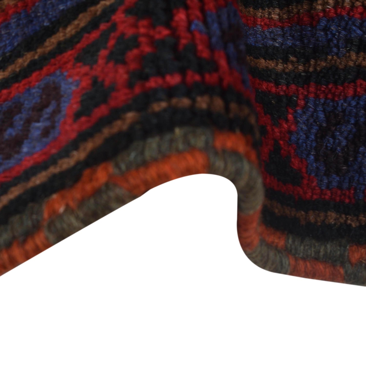 Dark Blue Baluchi Carpet 3' 2" x 4' 6" ft / 97 x 138 cm - No. B16211