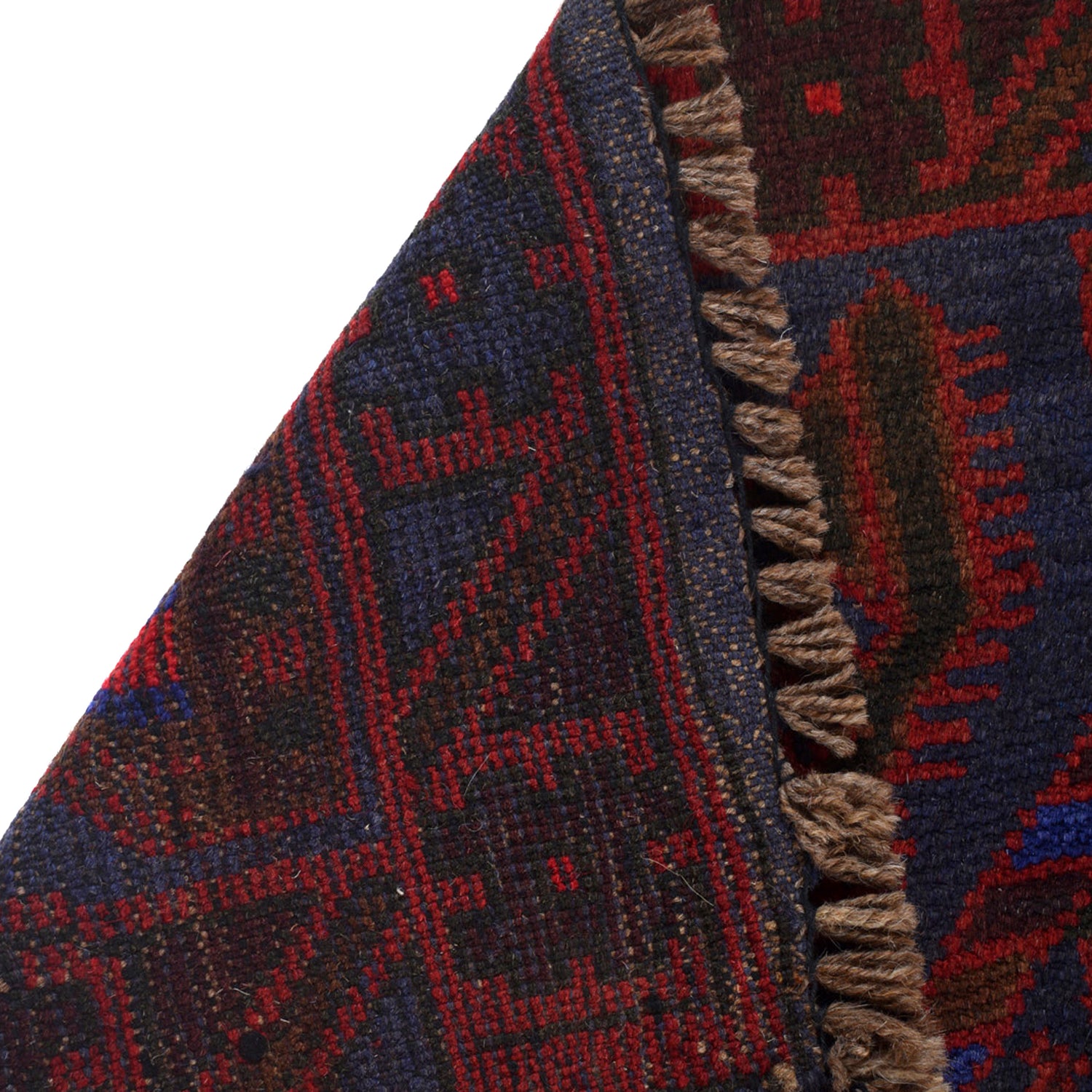 Dark Blue Baluchi Carpet 2' 11" x 4' 6" ft / 88 x 137 cm - No. B16213