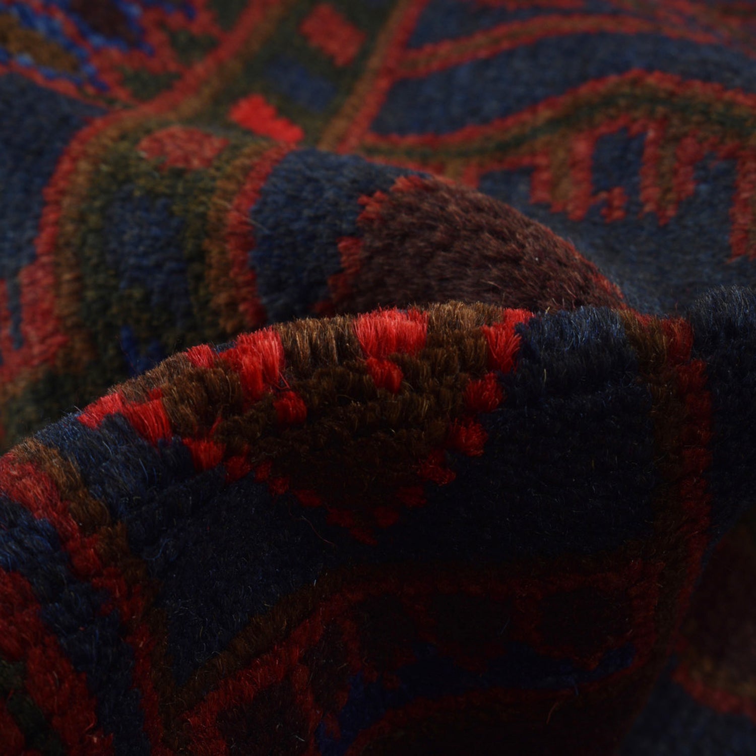 Dark Blue Baluchi Carpet 2' 11" x 4' 6" ft / 88 x 137 cm - No. B16213