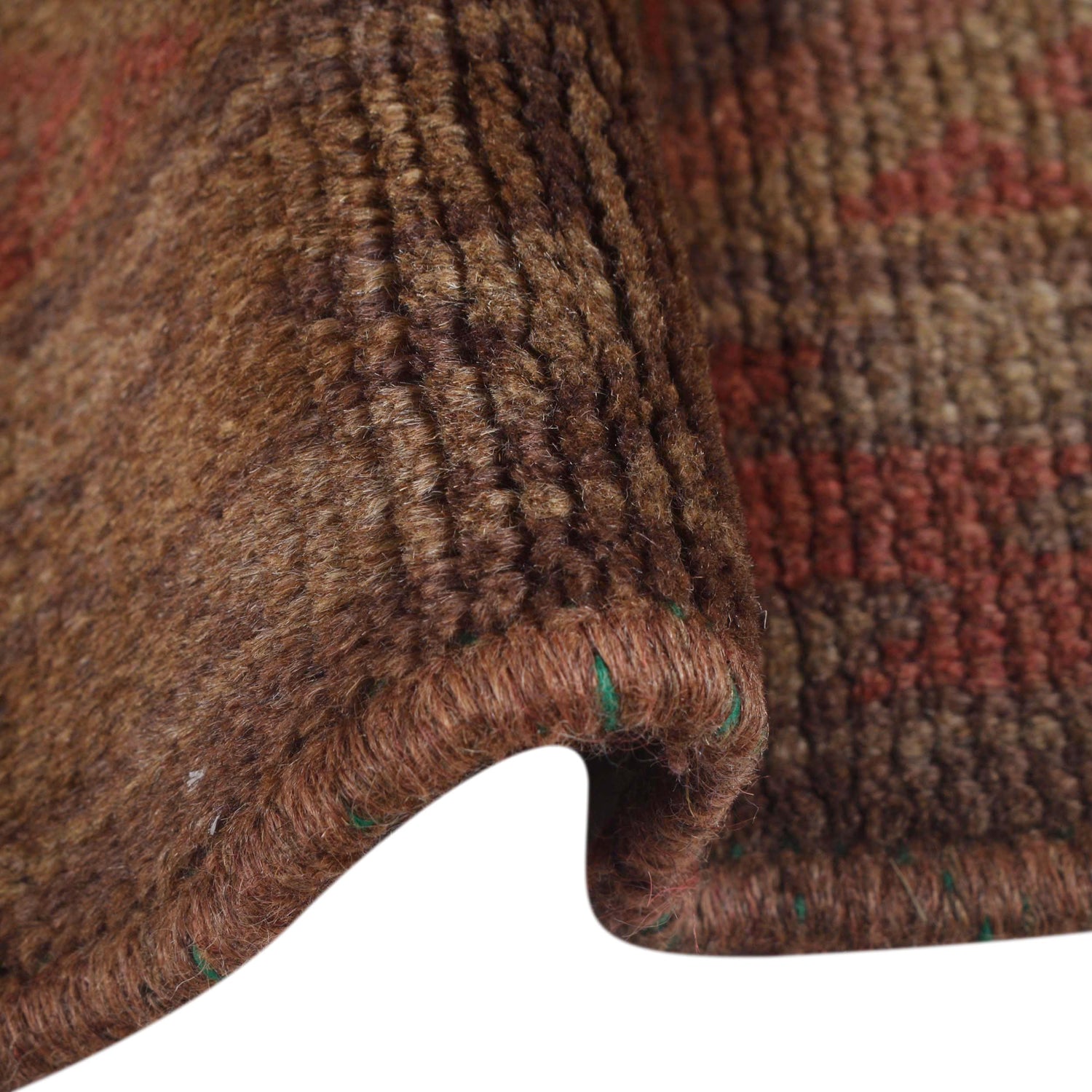 Brown Color Overdyed Area Rug 3' 0" x 4' 8" ft / 91 x 141 cm - No. B16231