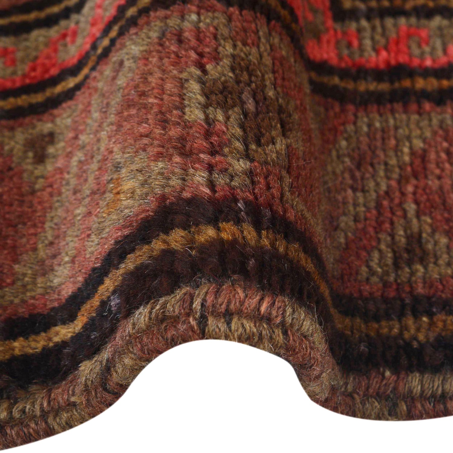 Brown Color Overdyed Area Rug 2' 11" x 4' 4" ft / 90 x 131 cm - No. B16233