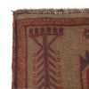 Handmade Overdye Carpet 2' 10" x 4' 6" ft / 86 x 138 cm - No. B16234