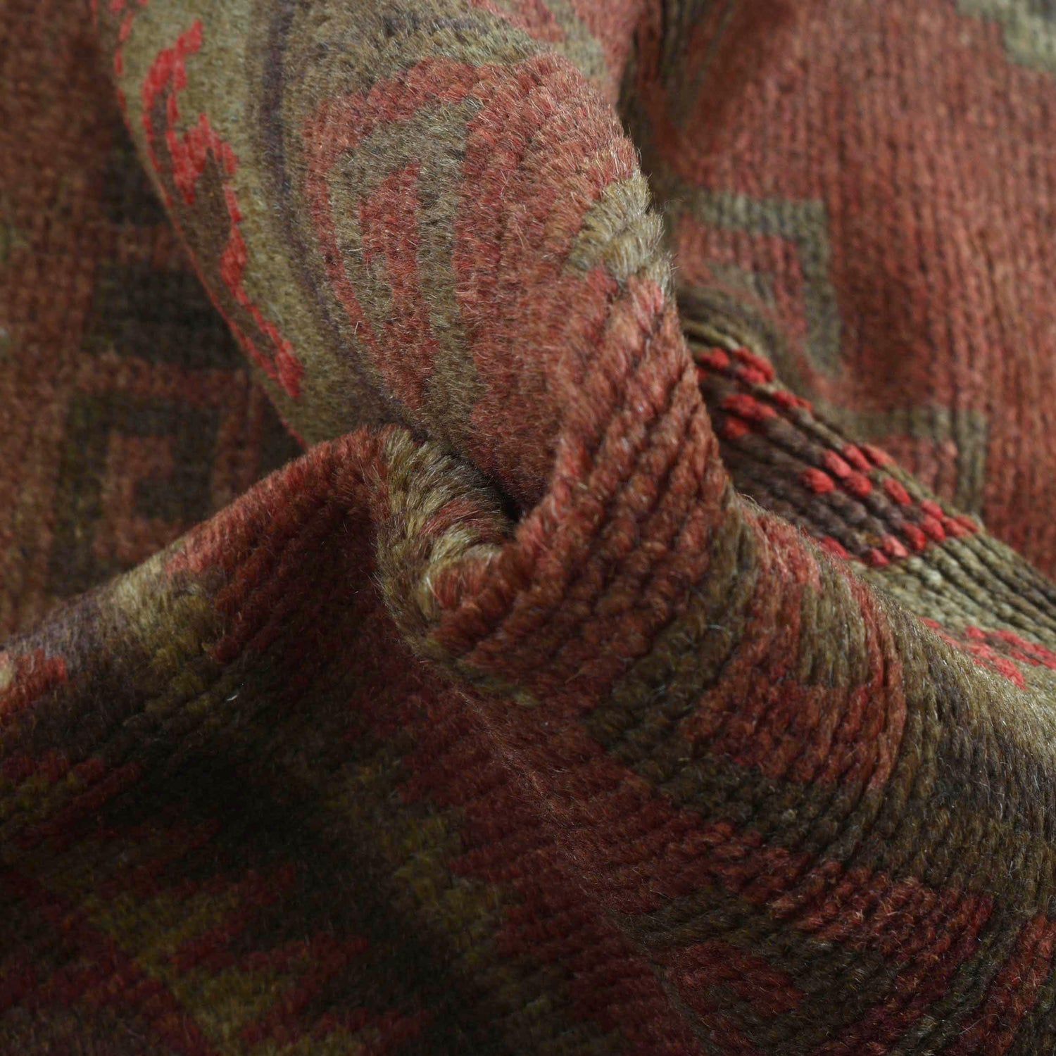 Handmade Overdye Carpet 2' 7" x 4' 0" ft / 78 x 121 cm - No. B16237