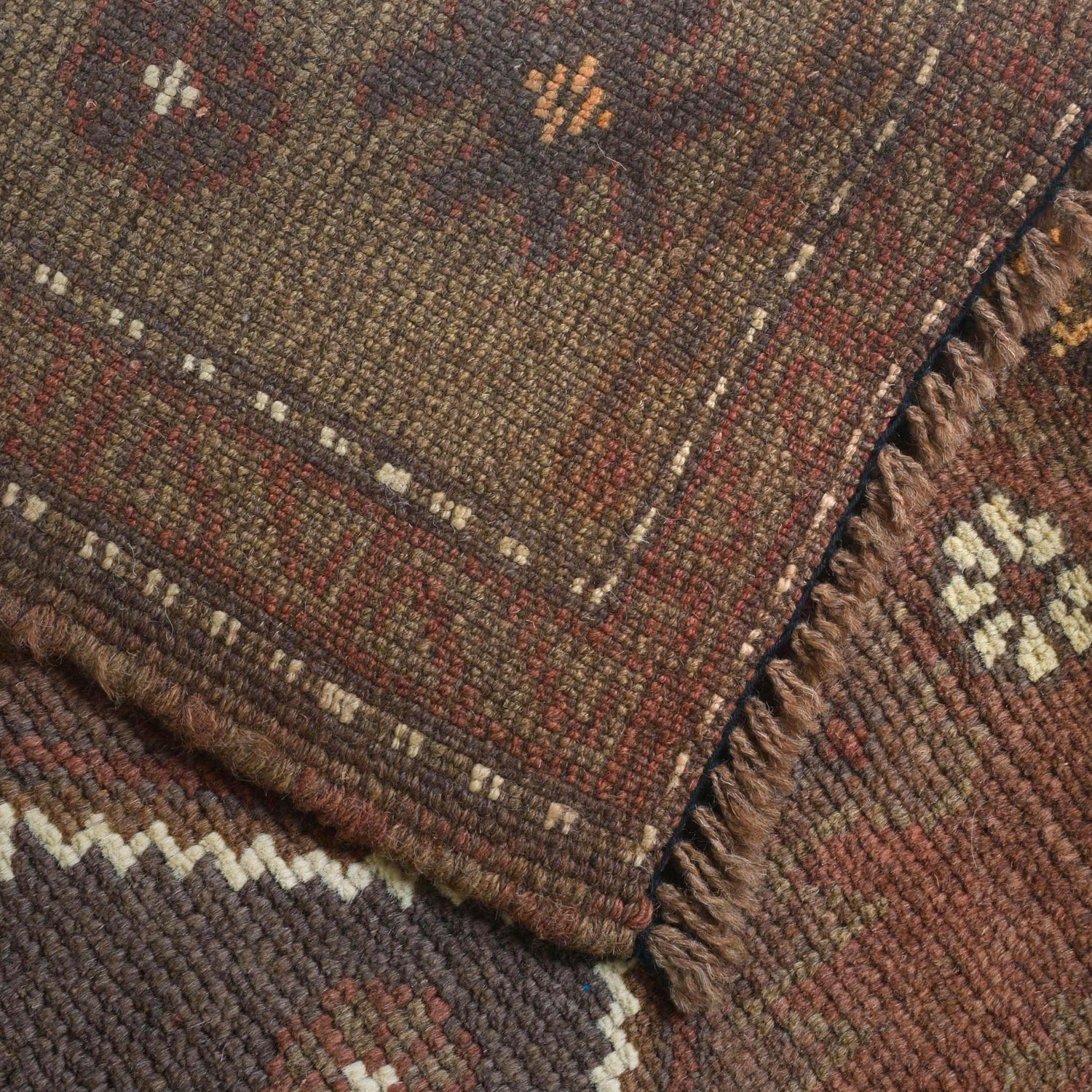 Hand Knotted Overdyed Rug 2' 8" x 4' 8" ft / 82 x 143 cm - No. B16241