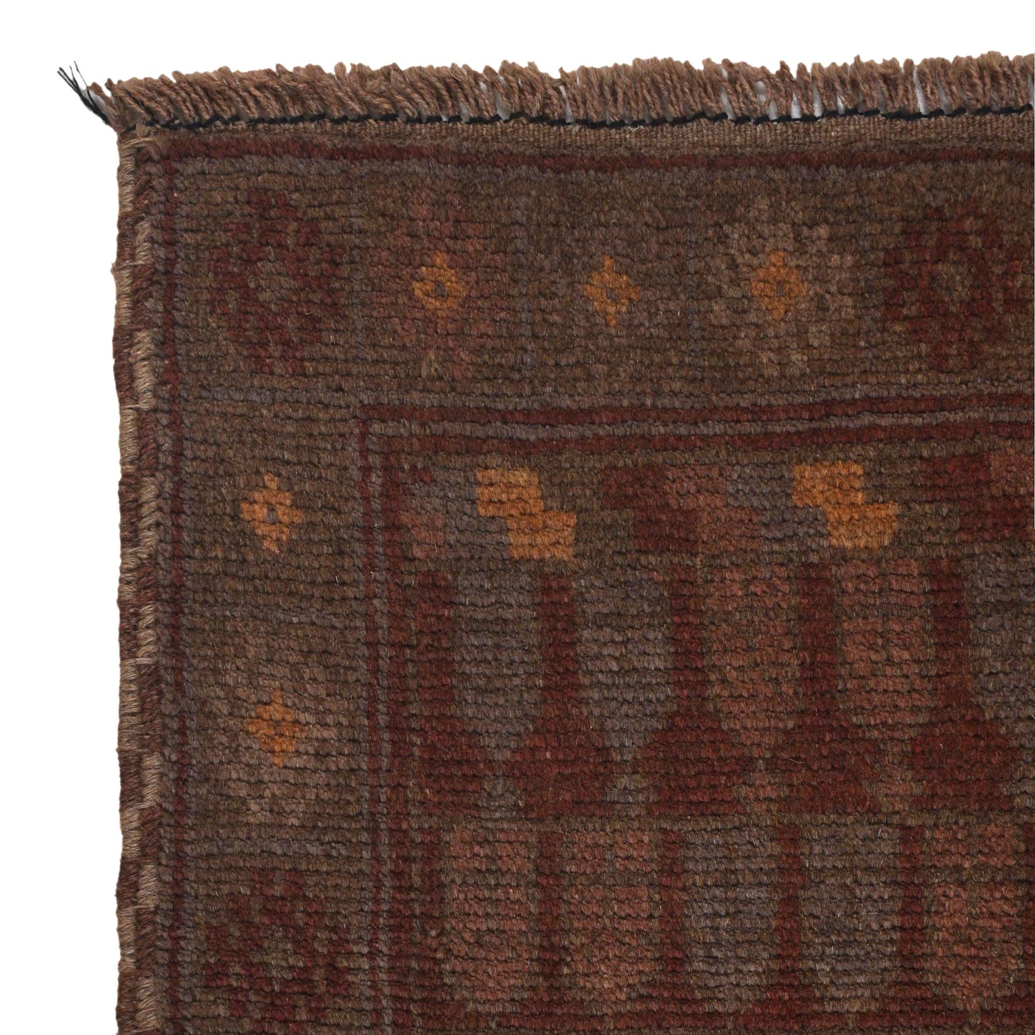 Brown Color Overdyed 2' 8" x 4' 9" ft / 82 x 144 cm - No. B16252