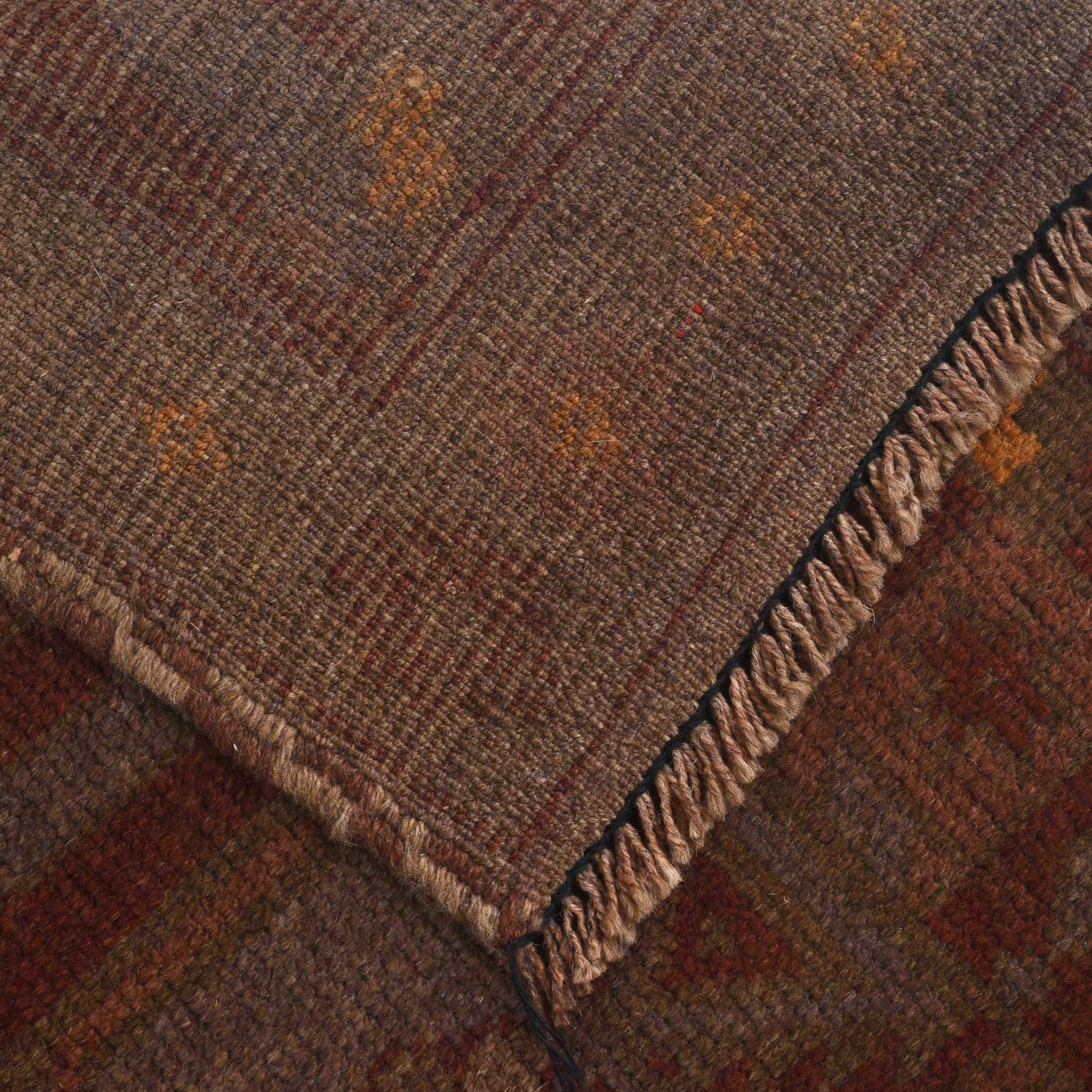 Brown Color Overdyed 2' 8" x 4' 9" ft / 82 x 144 cm - No. B16252