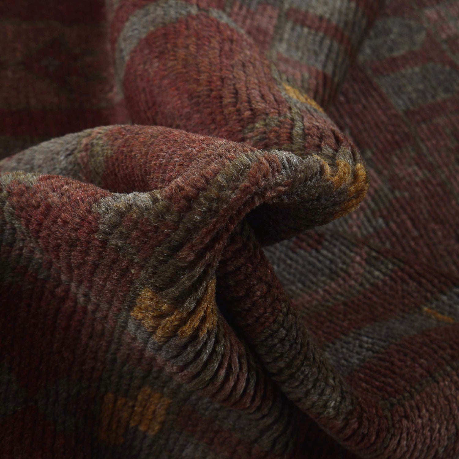 Brown Color Overdyed 2' 8" x 4' 9" ft / 82 x 144 cm - No. B16252