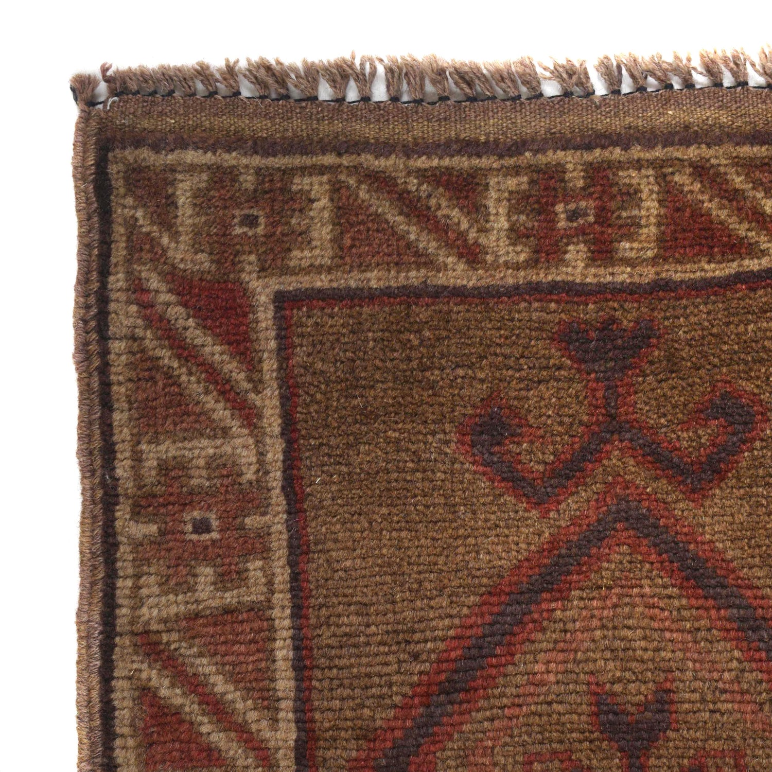 Brown Color Overdyed 2' 11" x 4' 8" ft / 88 x 142 cm - No. B16256