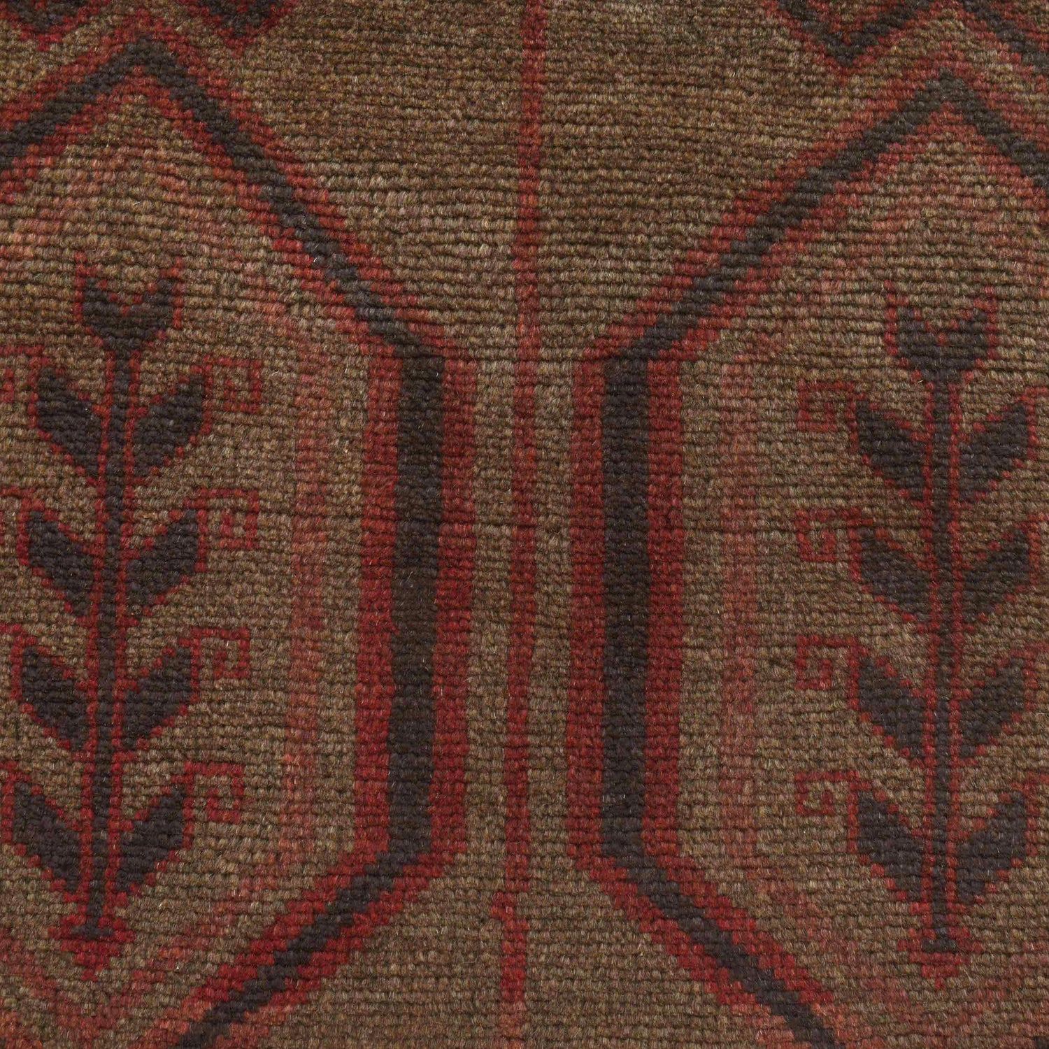 Brown Color Overdyed 2' 11" x 4' 8" ft / 88 x 142 cm - No. B16256