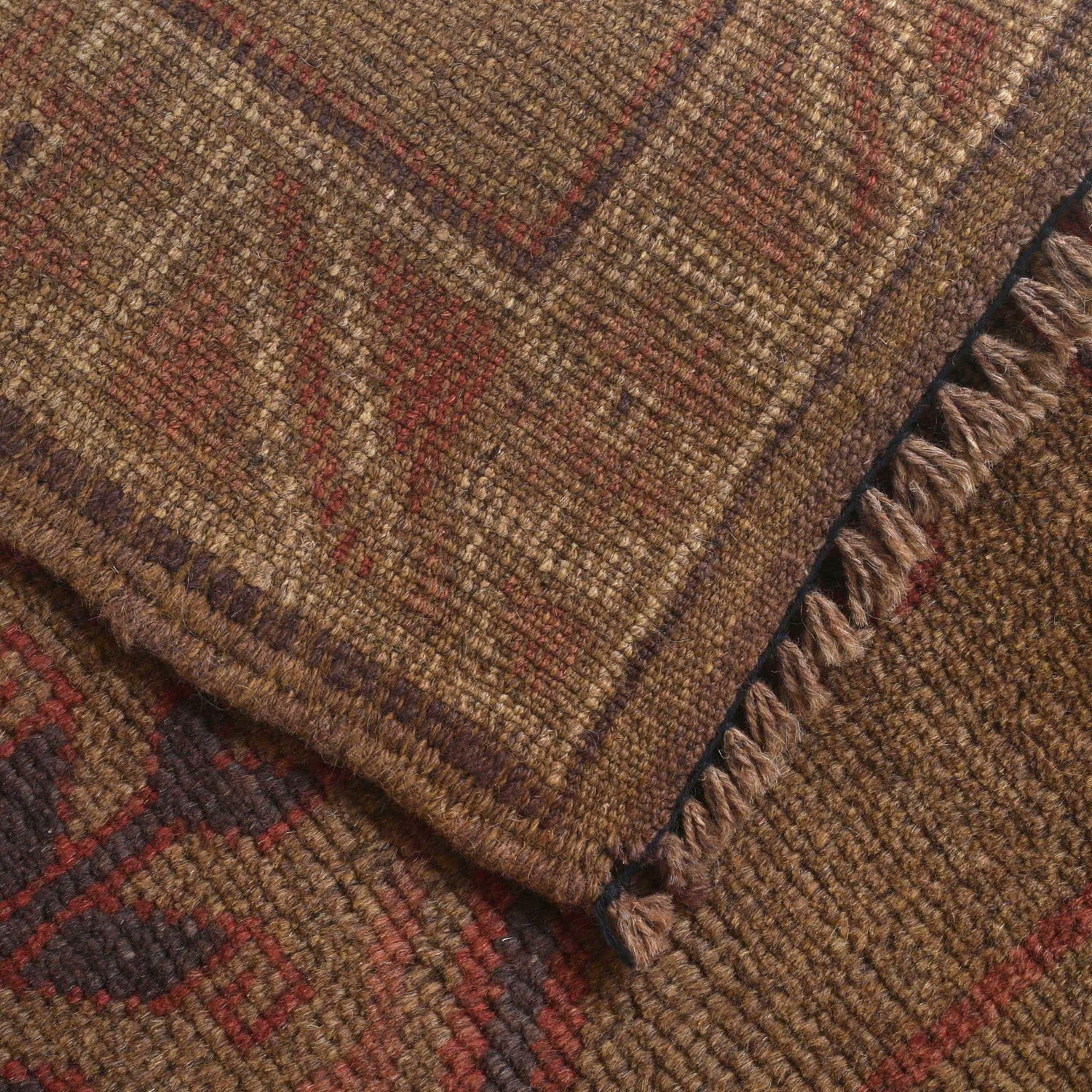 Brown Color Overdyed 2' 11" x 4' 8" ft / 88 x 142 cm - No. B16256