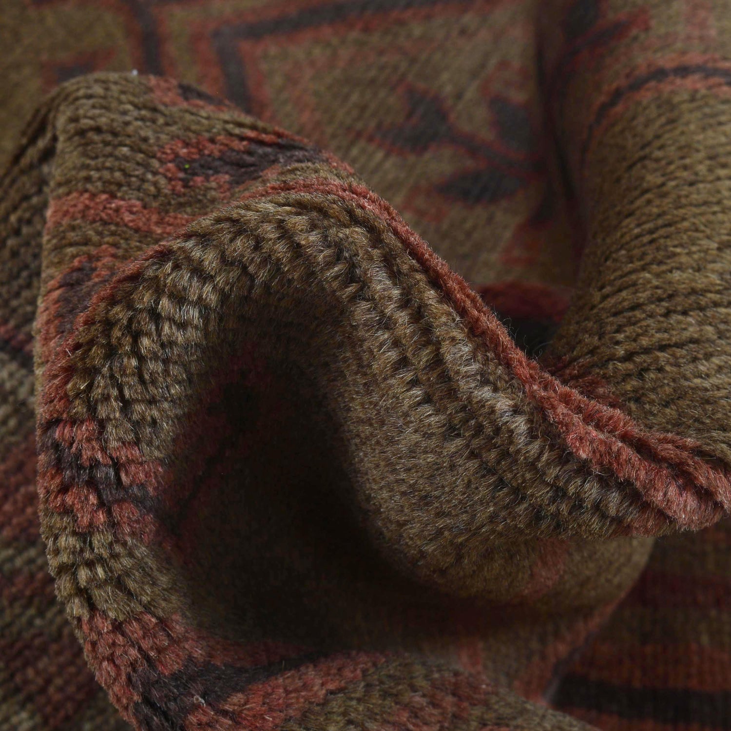 Brown Color Overdyed 2' 11" x 4' 8" ft / 88 x 142 cm - No. B16256