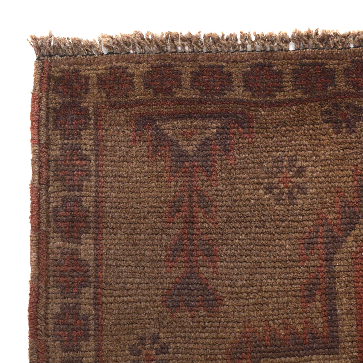 Hand Knotted Overdye Wool Rug 2' 11" x 4' 6" ft / 89 x 137 cm - No. B16259