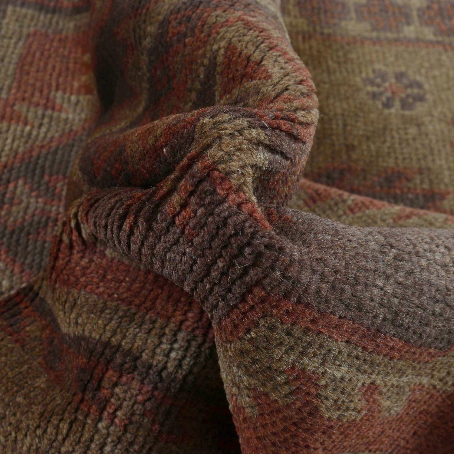 Hand Knotted Overdye Wool Rug 2' 11" x 4' 6" ft / 89 x 137 cm - No. B16259