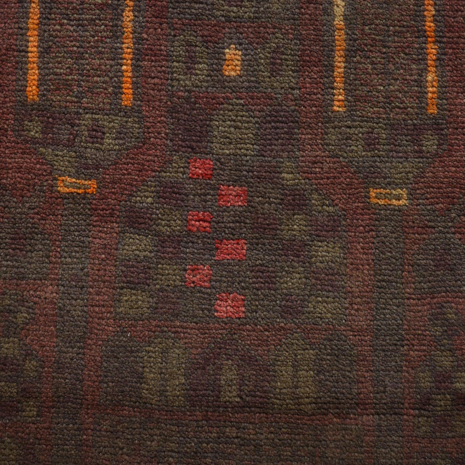 Hand Knotted Overdye Wool Rug 2' 11" x 4' 8" ft / 90 x 143 cm - No. B16260