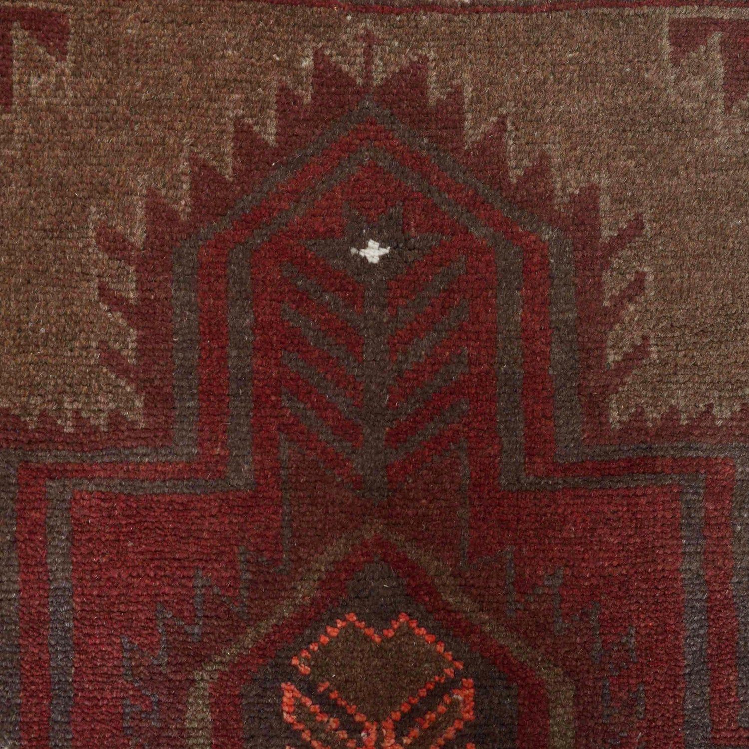 Brown Color Overdyed Area Rug 3' 1" x 4' 8" ft / 93 x 143 cm - No. B16281
