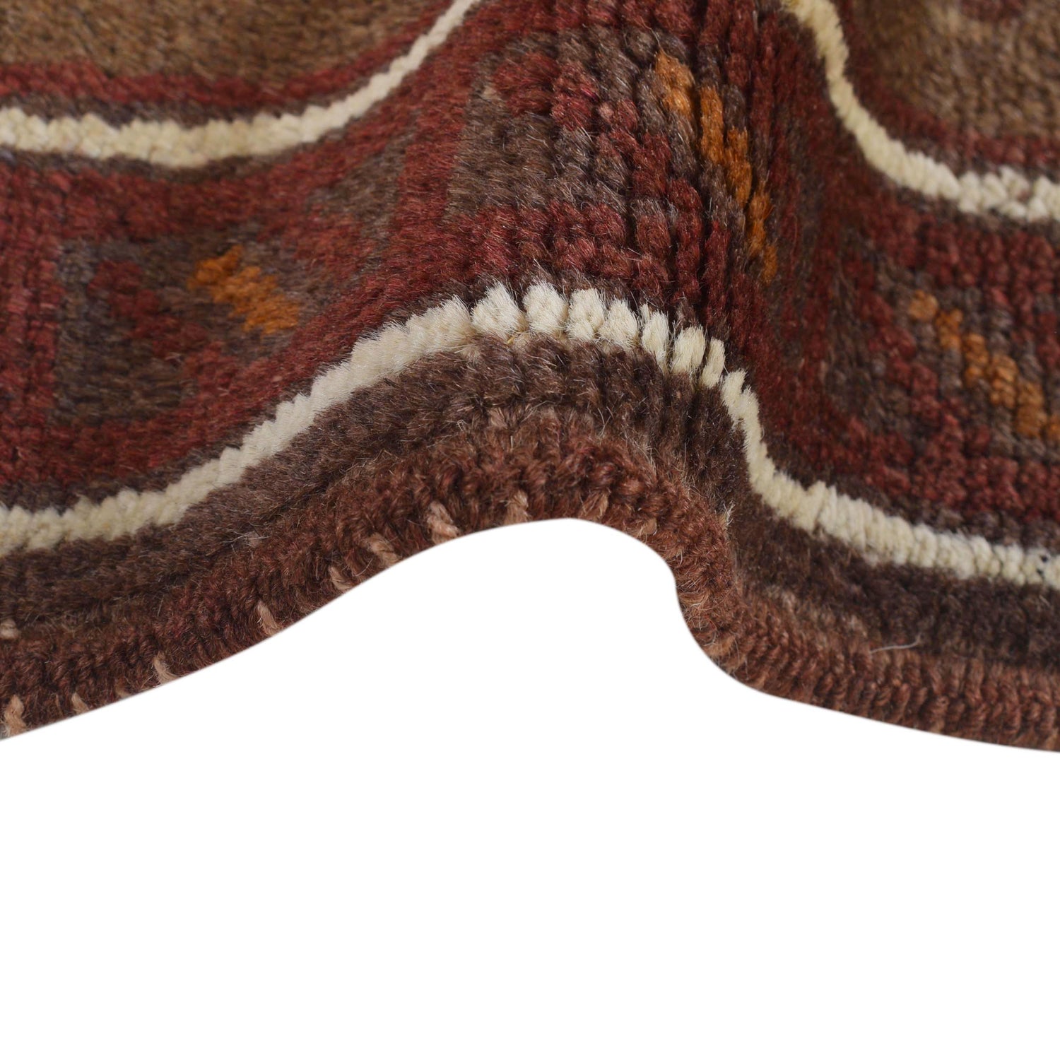 Brown Color Overdyed Area Rug 3' 1" x 4' 8" ft / 93 x 143 cm - No. B16281