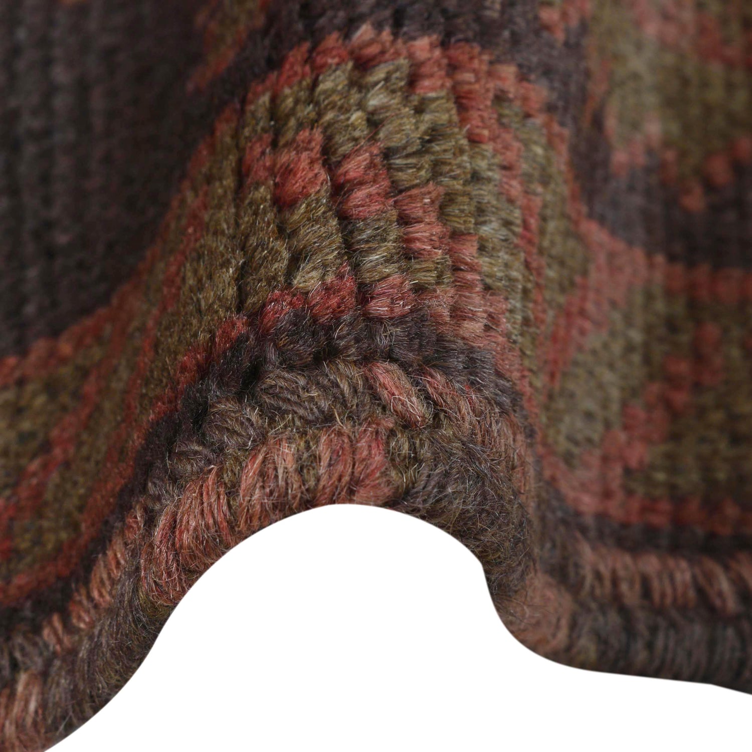 Hand Knotted Overdyed Rug 2' 7" x 4' 6" ft / 78 x 136 cm - No. B16297