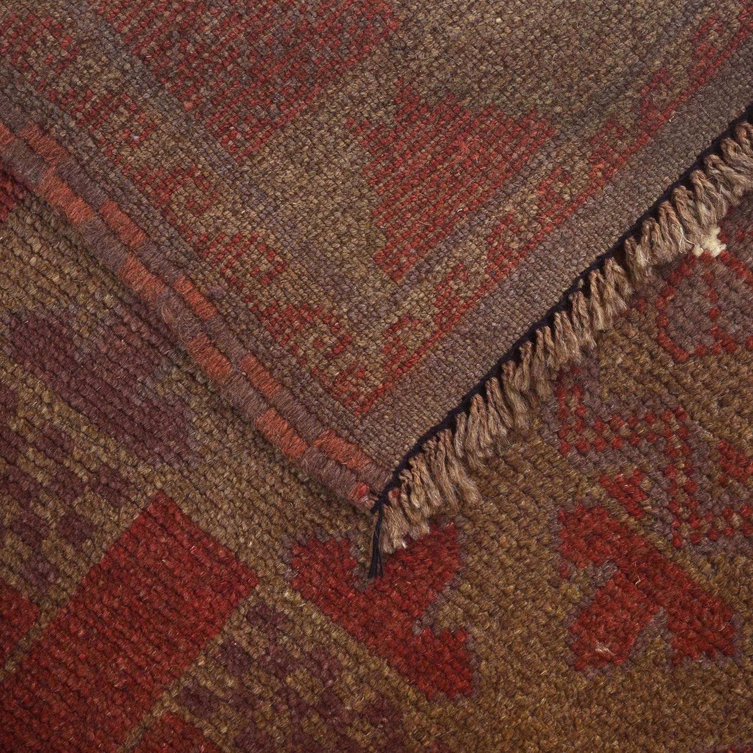 Hand Knotted Overdyed Rug 2' 7" x 4' 3" ft / 80 x 129 cm - No. B16298