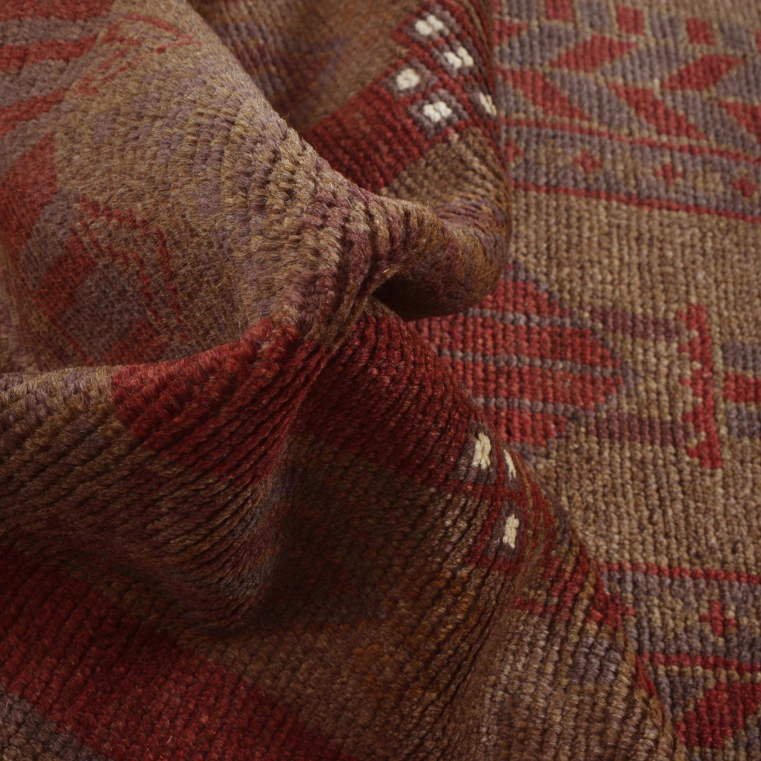 Hand Knotted Overdyed Rug 2' 7" x 4' 3" ft / 80 x 129 cm - No. B16298