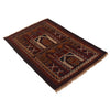 Hand Knotted Prayer Rug 2' 10" x 4' 3" ft / 87 x 130 cm - No. B16372