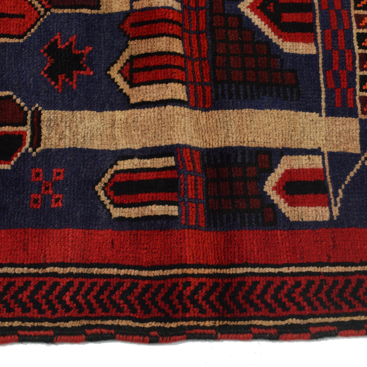 Muslim Prayer Rug 2' 11" x 4' 4" ft / 88 x 131 cm - No. B17000