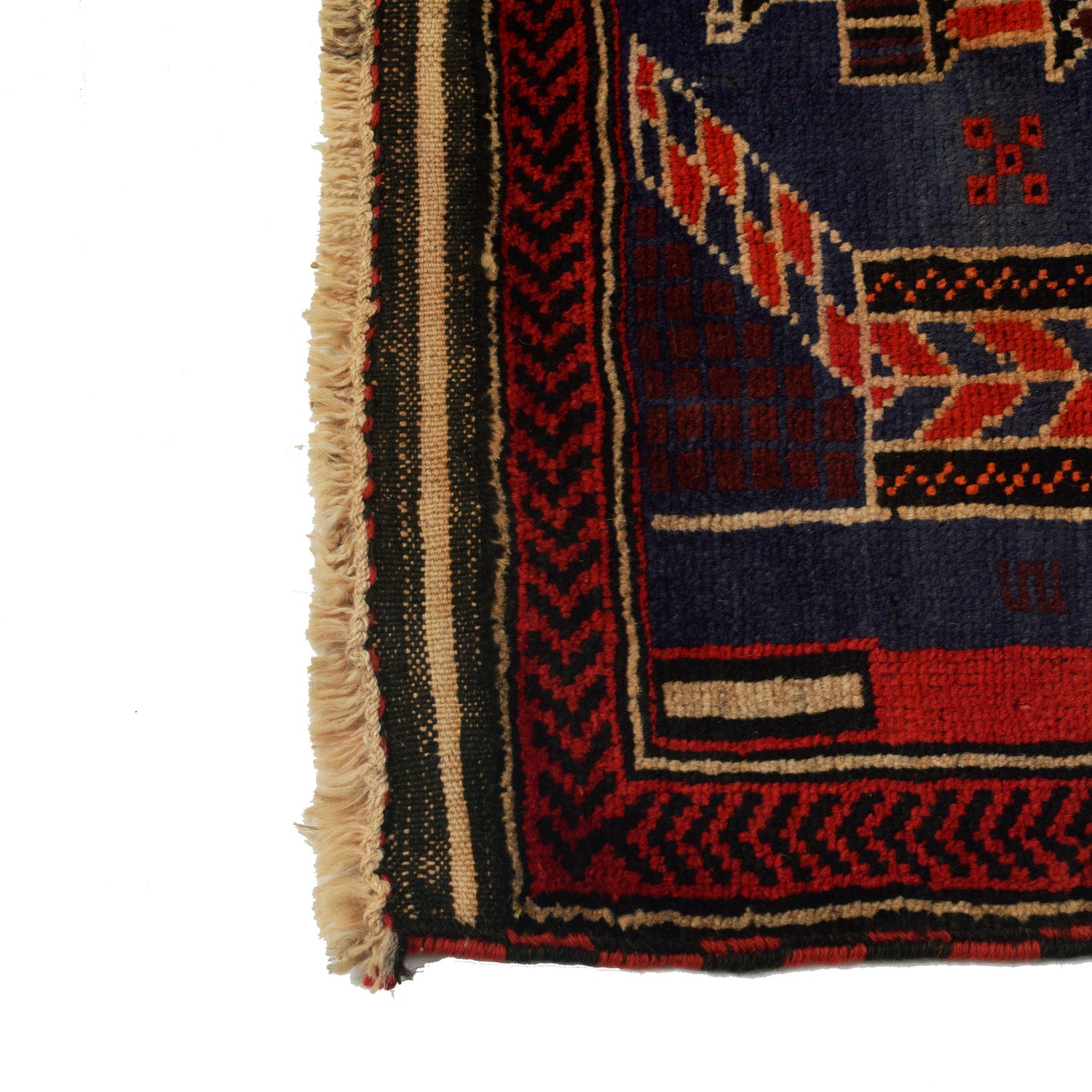 Muslim Prayer Rug 2' 11" x 4' 4" ft / 88 x 131 cm - No. B17000