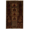 Overdyed Prayer Wool Carpet 2' 9" x 4' 3" ft / 85 x 129 cm - No. B17031