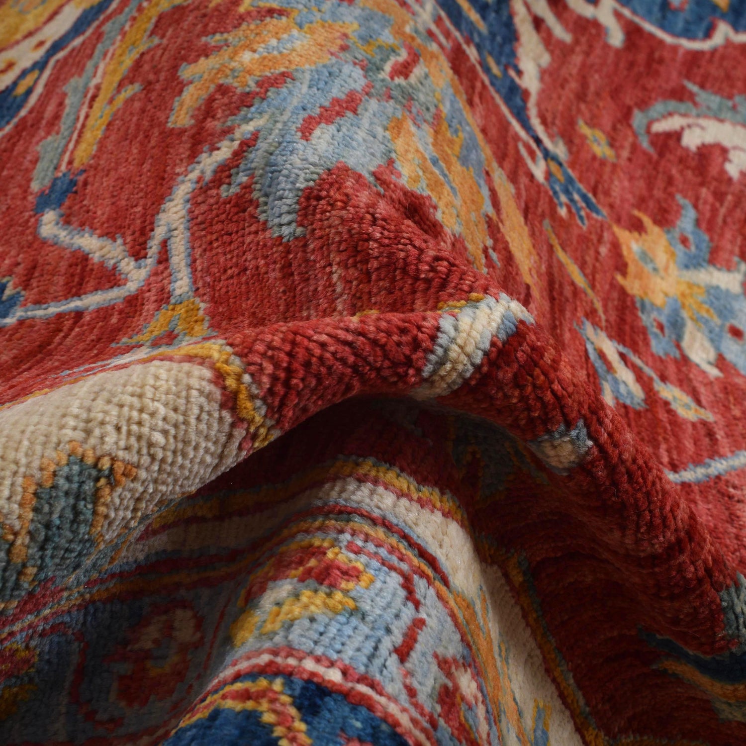 Handmade Persian Design Heriz Carpet 7' 10" x 10' 0" ft / 240 x 306 cm - No. B17238