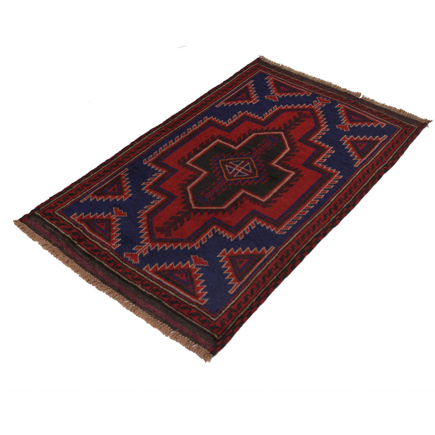 Handmade Balochi Carpet 2' 8" x 4' 3" ft / 81 x 129 cm - No. B18382
