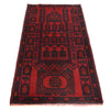 Red Color Prayer Rug 2' 8" x 4' 9" ft / 82 x 144 cm - B18448
