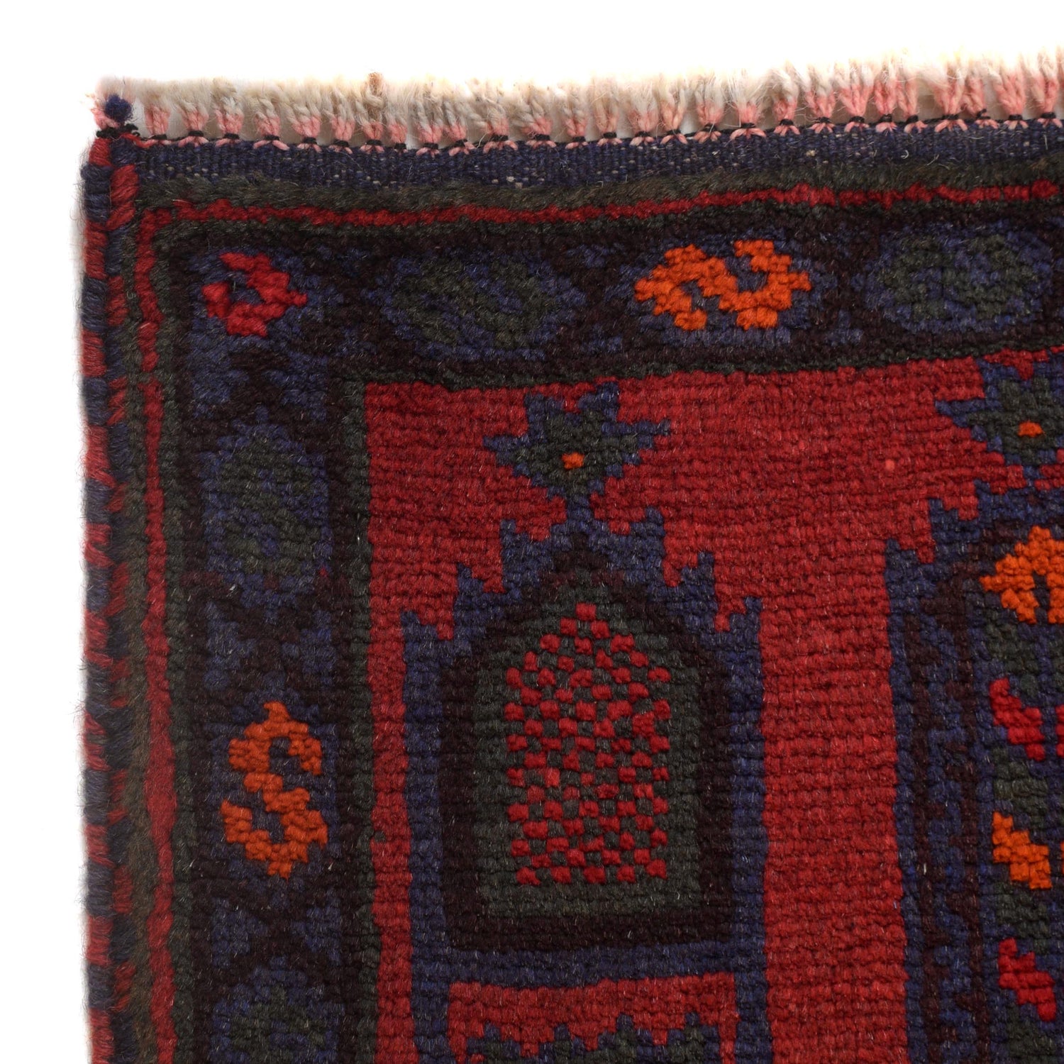 Red Color Prayer Rug 2' 8" x 4' 9" ft / 82 x 144 cm - B18448
