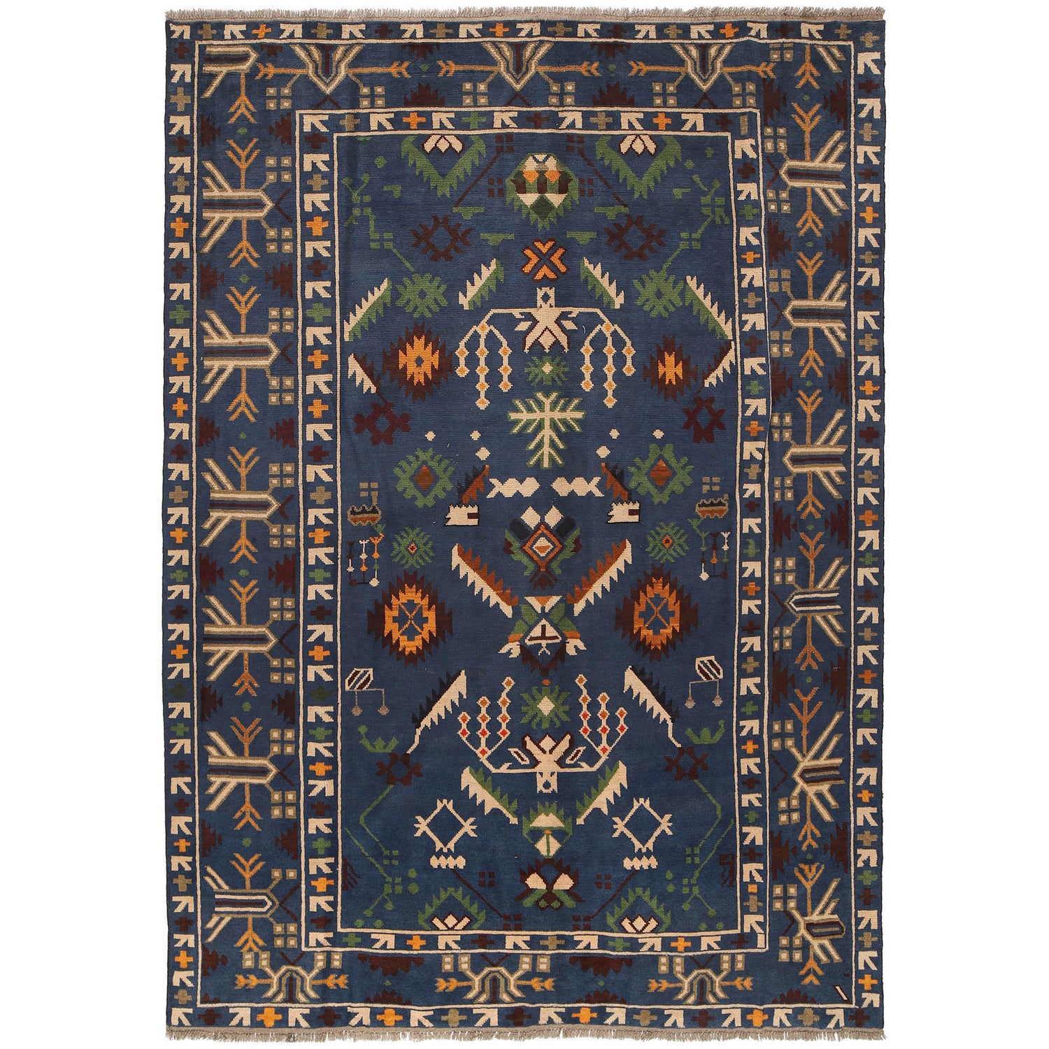 Contemporary Oushak Rug 6' 10" x 9' 7" ft / 209 x 291 cm - No. B18482