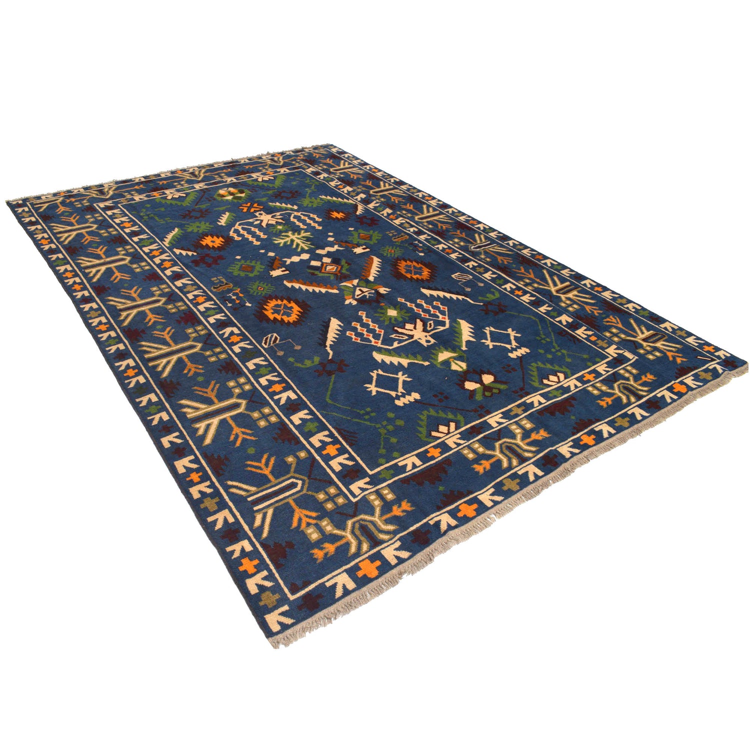 Contemporary Oushak Rug 6' 10" x 9' 7" ft / 209 x 291 cm - No. B18482
