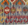 Hand Knotted Afghan Style Kilim 5' 1" x 6' 5" ft / 155 x 195 cm - No. B18521