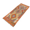 Hand Woven Wool Kelim Runner 2' 1" x 4' 11" ft / 63 x151 cm - No. B18633