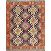 Hand Woven Wool Kelim 5' 1" x 6' 4" ft / 154 x 194 cm - No. B18666