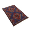 Handmade Balochi Carpet 2' 10" x 4' 4" ft / 87 x 132 cm - No. B18862