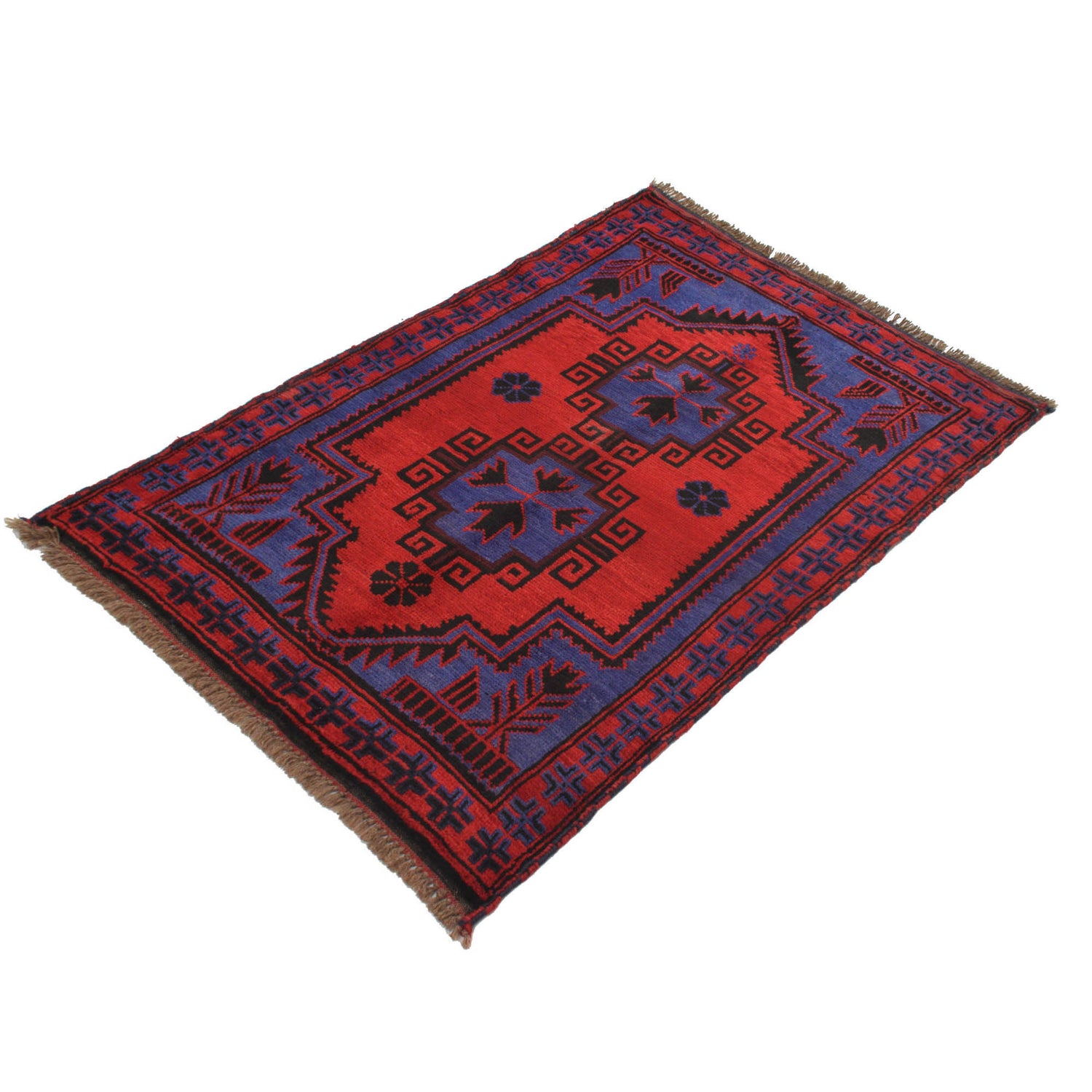 Handmade Balochi Carpet 3' 2" x 4' 6" ft / 97 x 136 cm - No. B18866